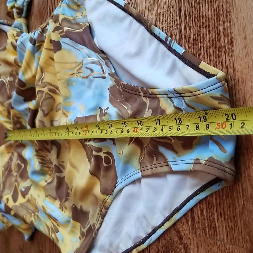 (14) NWT Eliana by DKR & Co. Vintage One Piece Swimsuit 🥰 Matching Scrunchie - Picture 7 of 9